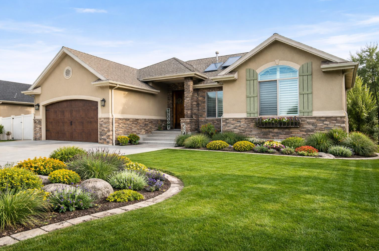 Residential landscaping and lawn maintenance by BBG Landscapes in Utah
